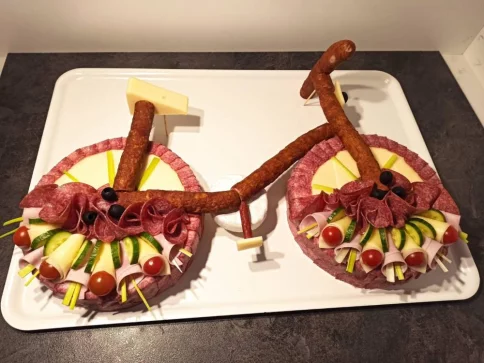 Slaný dort - kolo pro cyklistu