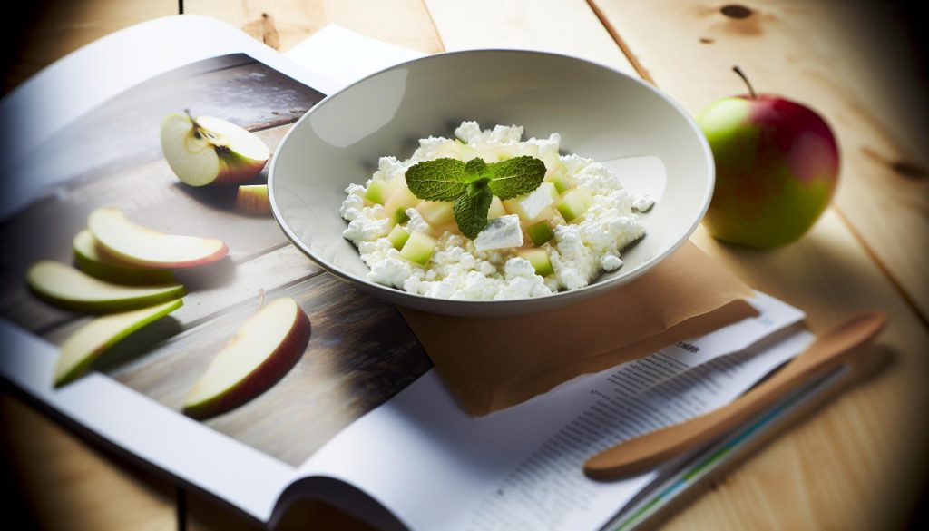 Fitness dort z tvarohu s jablkem recept: šťavnatý a bez cukru​