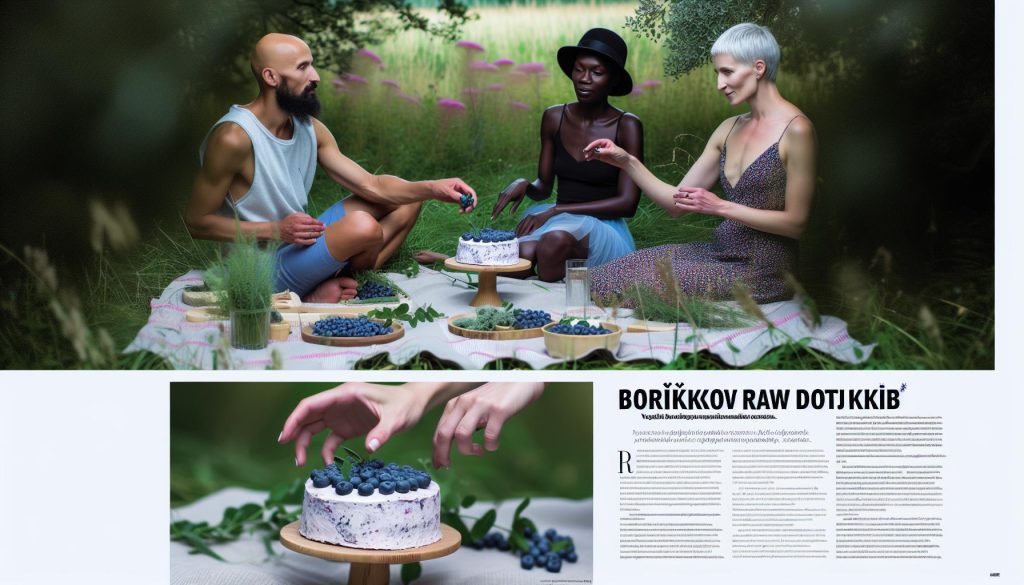 Borůvkový Raw Dort: Krémově Osvěžující Letní Recept​