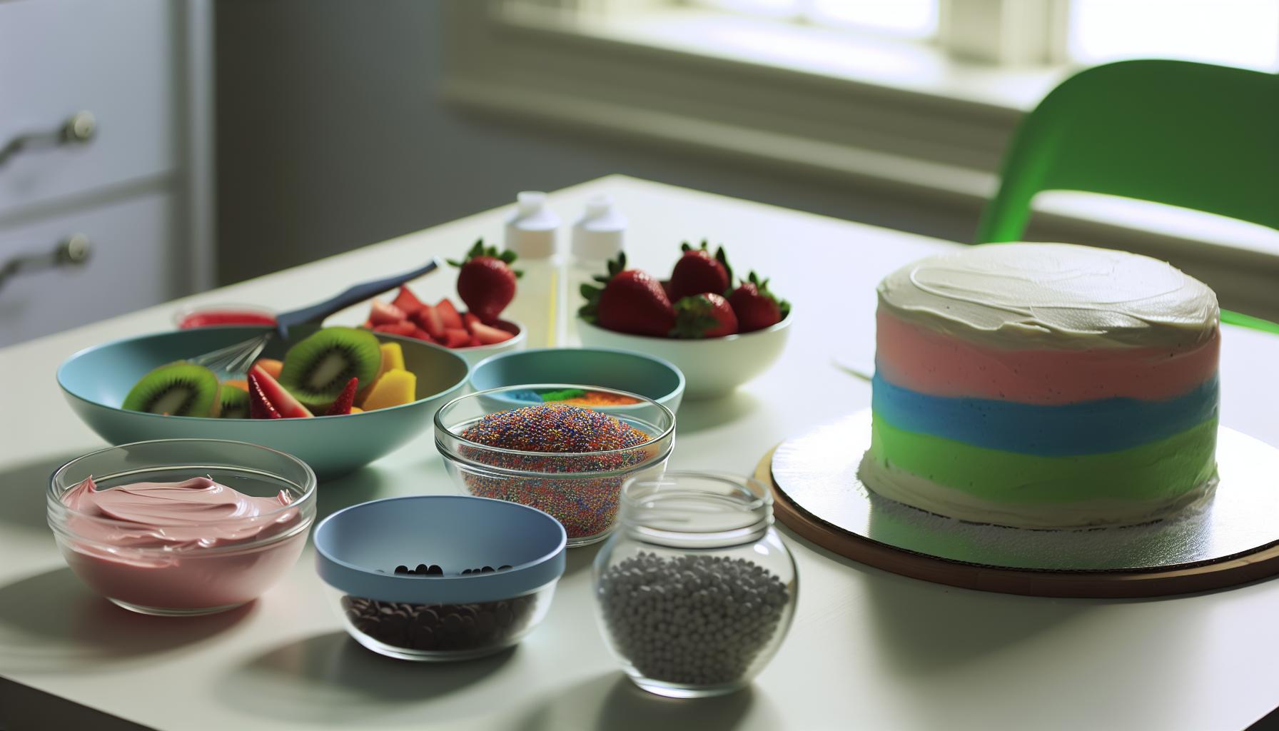 Barevné Ingredience pro Veselý Dort