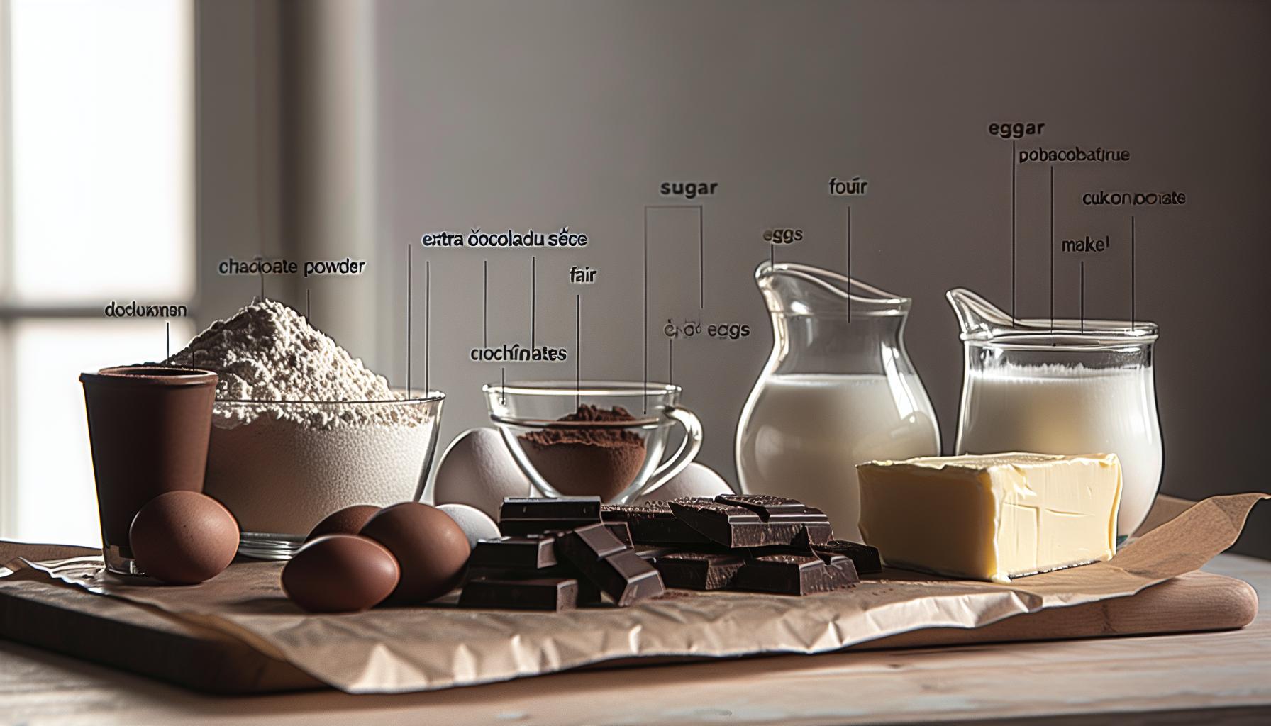 Hlavní Suroviny pro Extra Čokoládový Řez