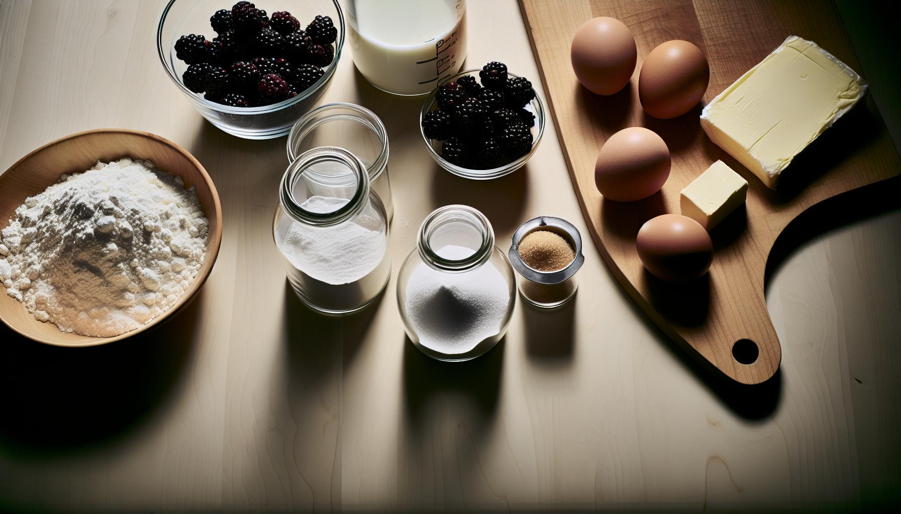 Ingredience pro Ostrůžinový Dort