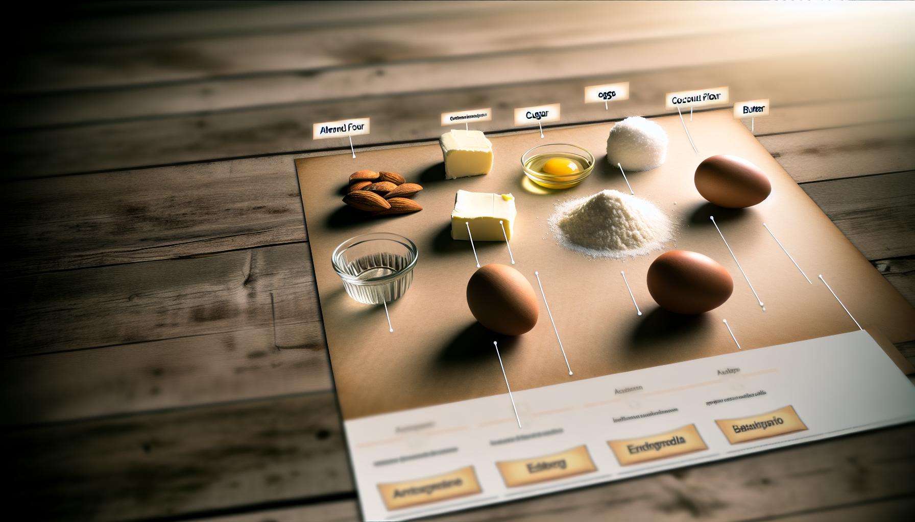 Klíčové ingredience pro bezlepkový dort