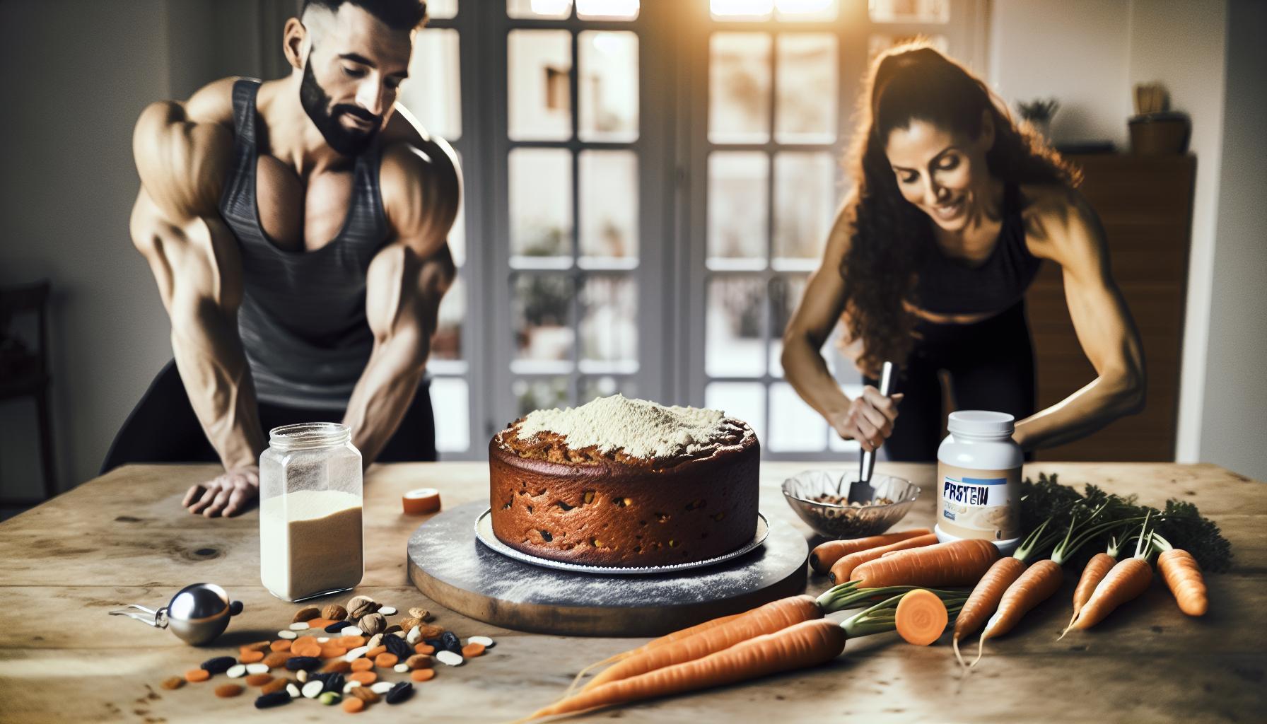 Proteinový Mrkvový Dort: Svaly a Vitamíny v Jednom