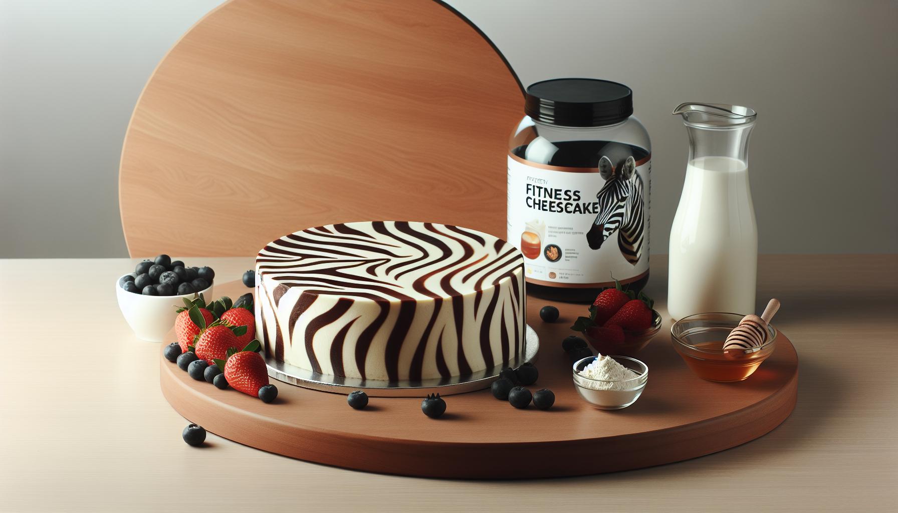 Fitness Tvarohový Zebra Dort: Proteinový Pruhovaný Zázrak 1 Fitness Tvarohový Zebra Dort: Proteinový Pruhovaný Zázrak