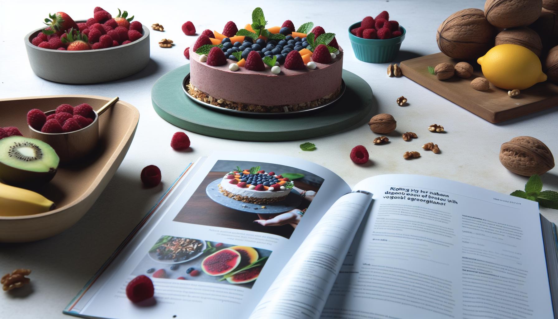 Nepečený Veganský Dort: Svěží a Živý Dezert