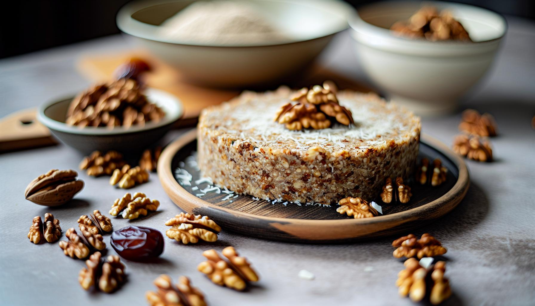 Raw Ořechový Dort: Energetická Svačina Bez Pečení​