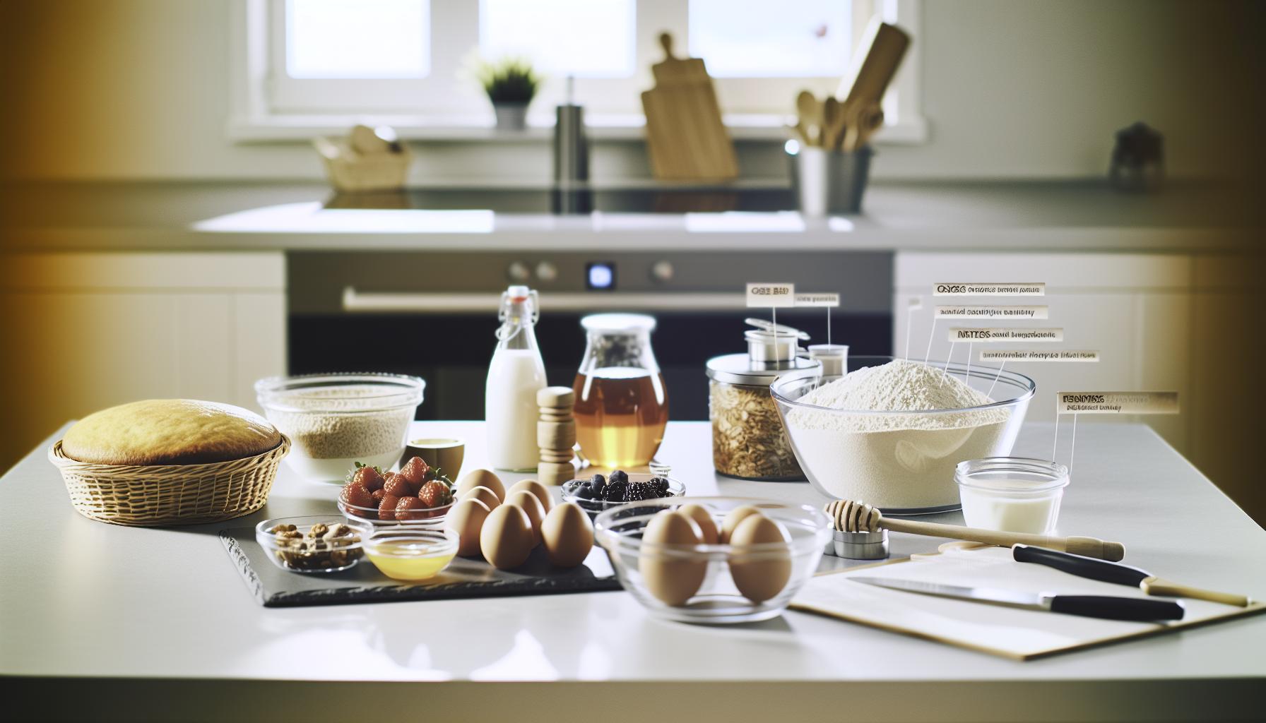 Rychlé a zdravé suroviny pro váš dort