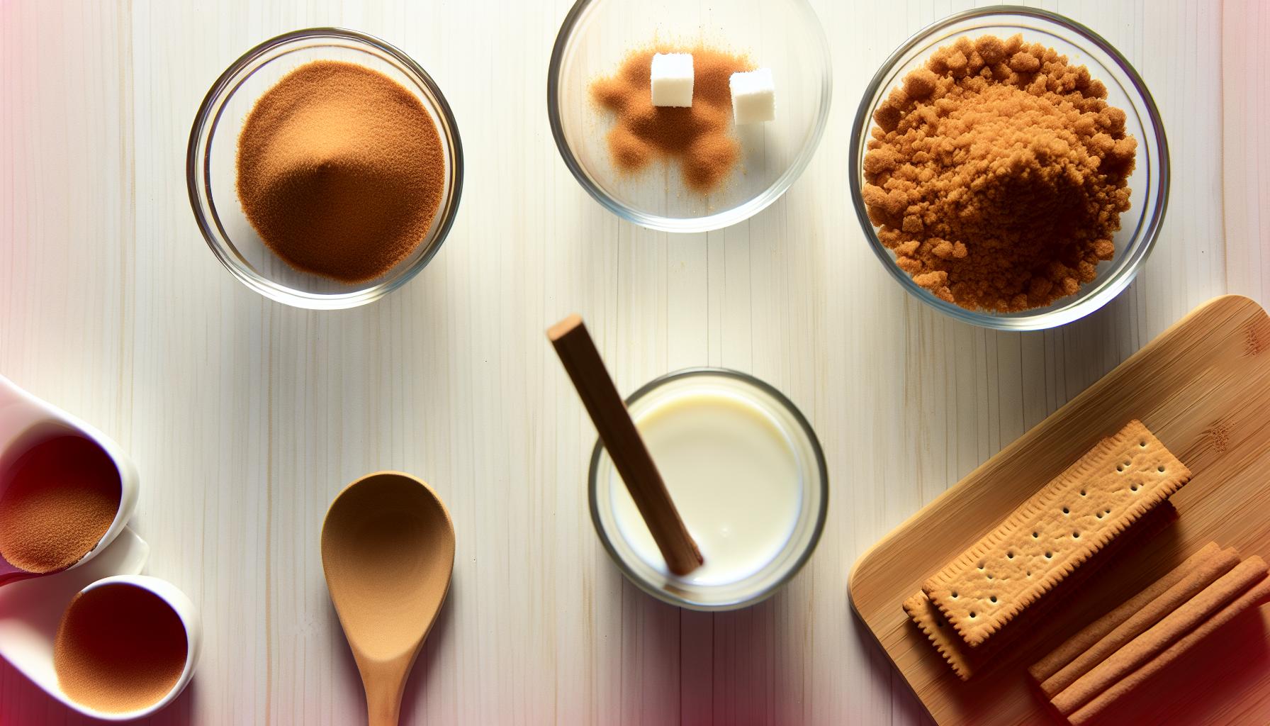 Suroviny na skořicový dezert bez trouby