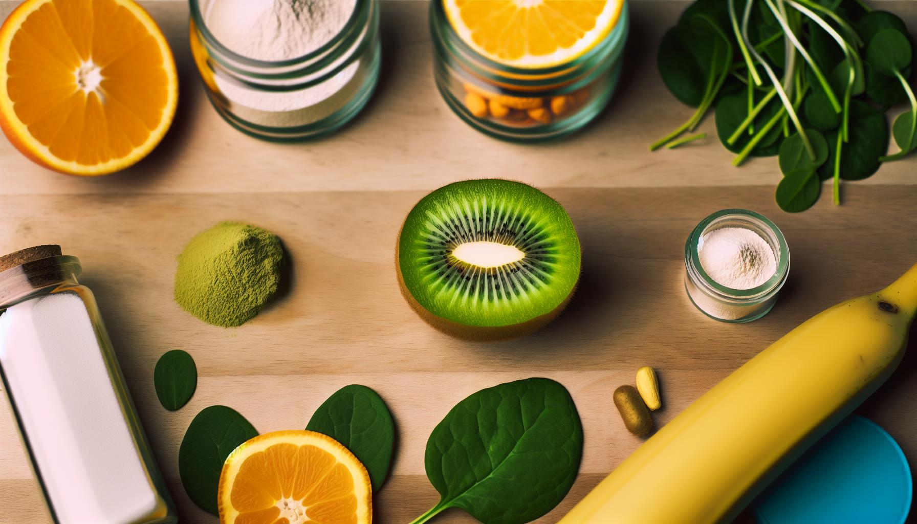 Všechny vitamíny a minerály v kiwi