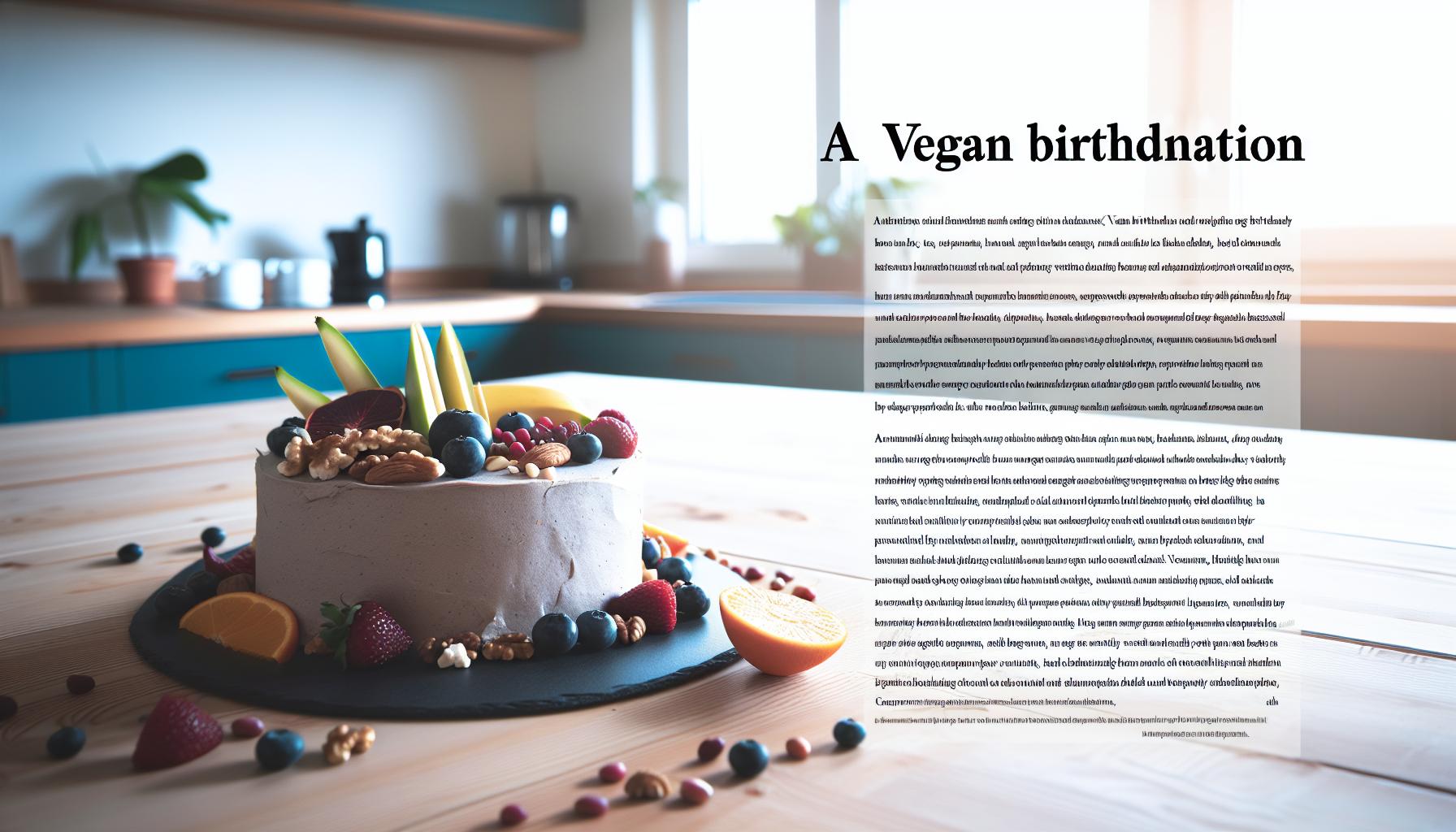Vegan narozeninový dort: Co potřebujete vědět
