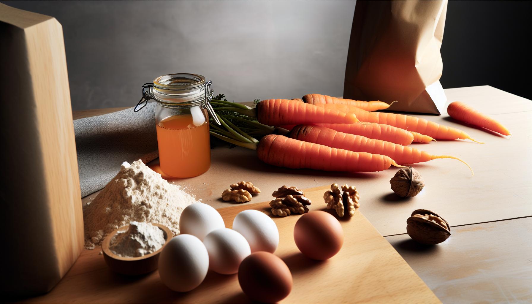 Zdravé Ingredience pro Mrkvový Dort