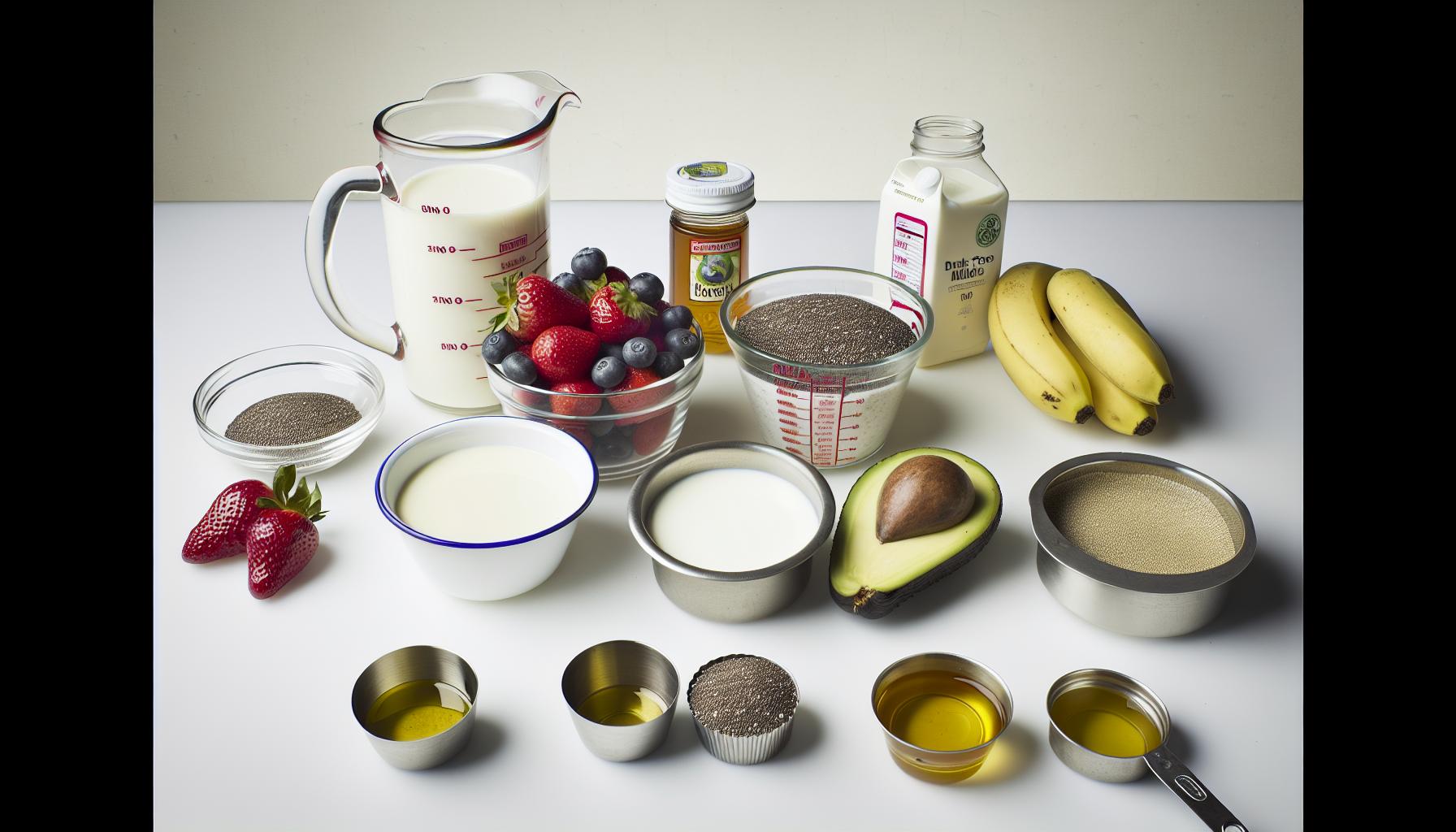 Zdravé ingredience pro pudinkový dort