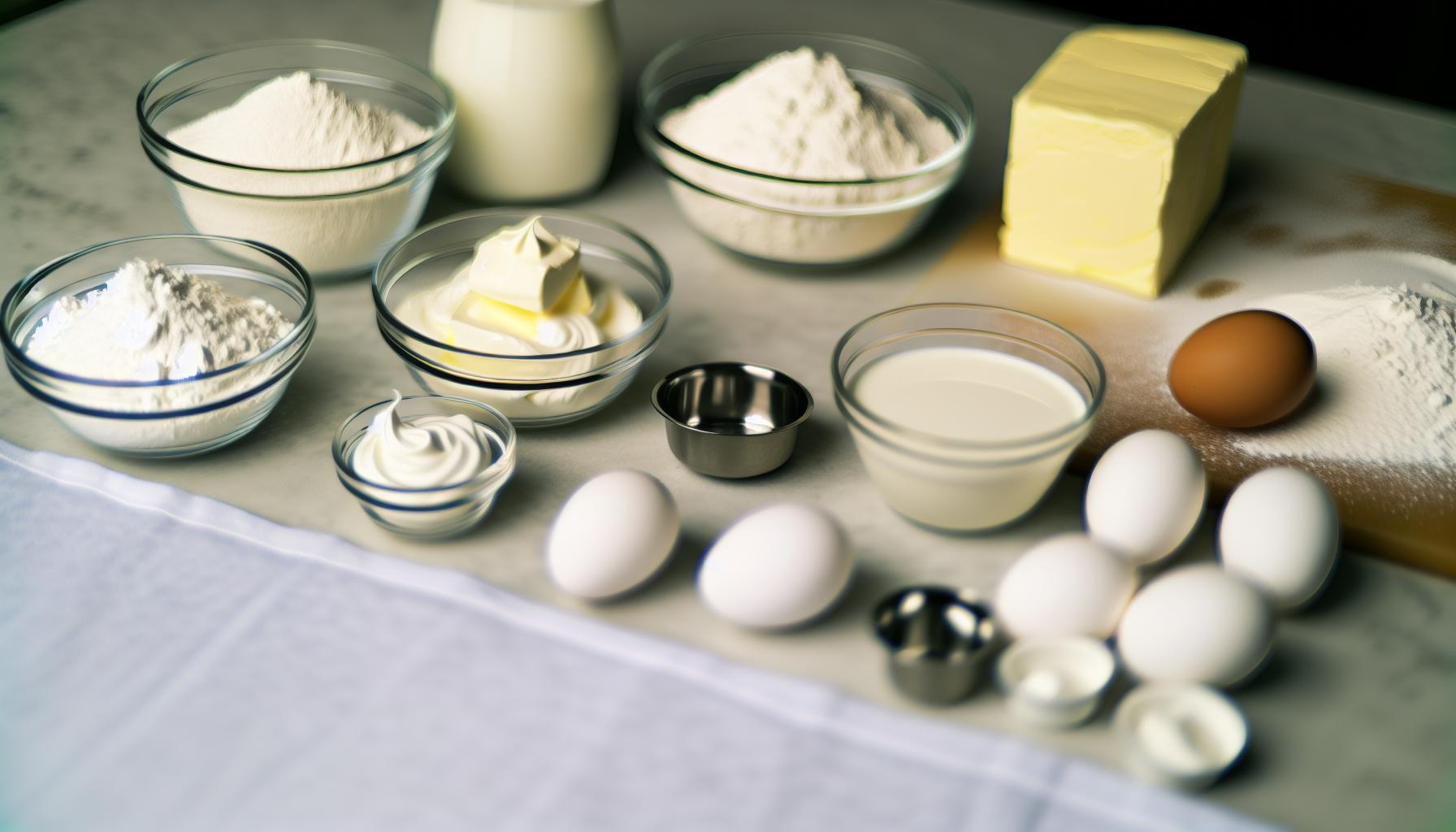 Základní ingredience pro nadýchanou náplň